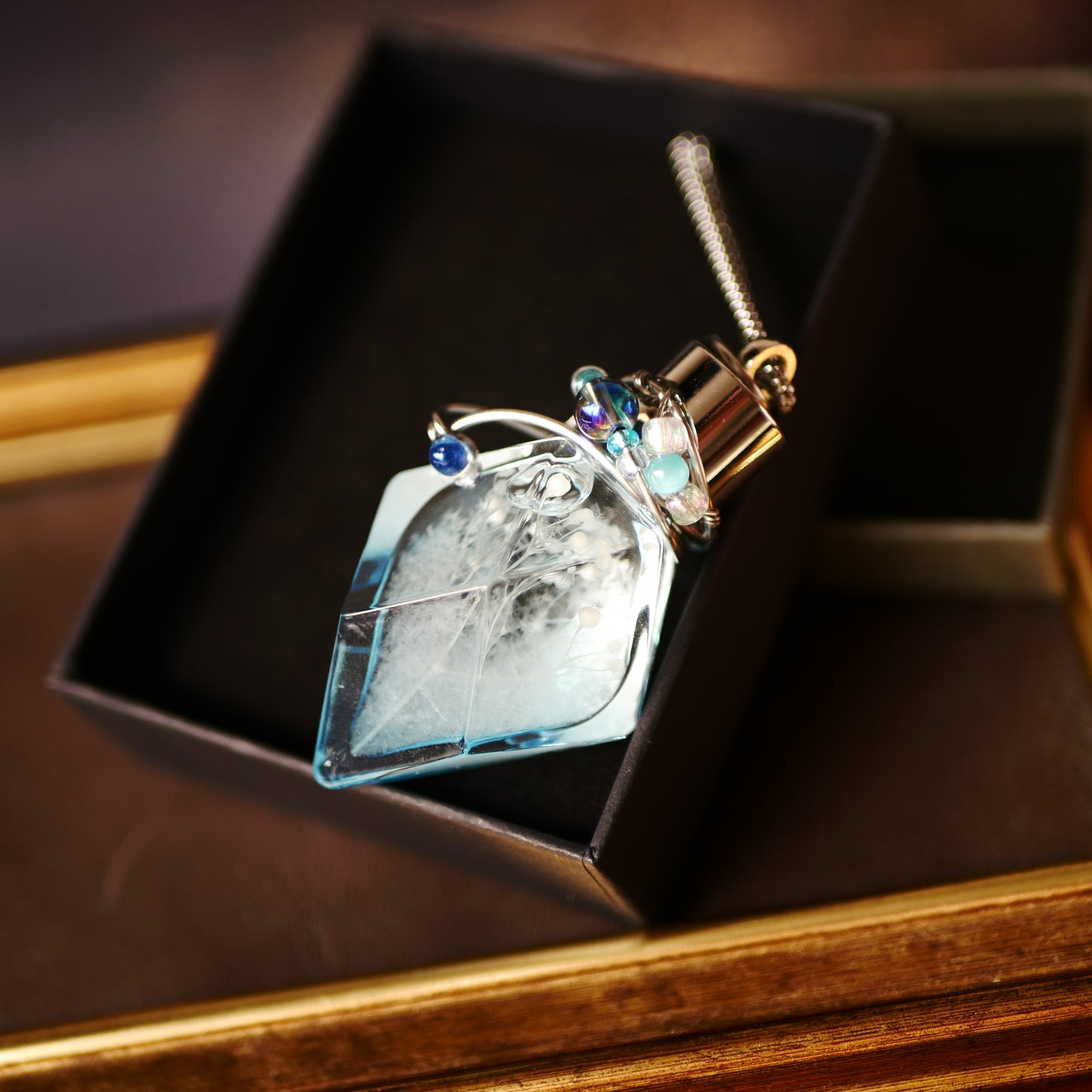 ストームグラス「エーデルヴァイス」　ブルーボトル