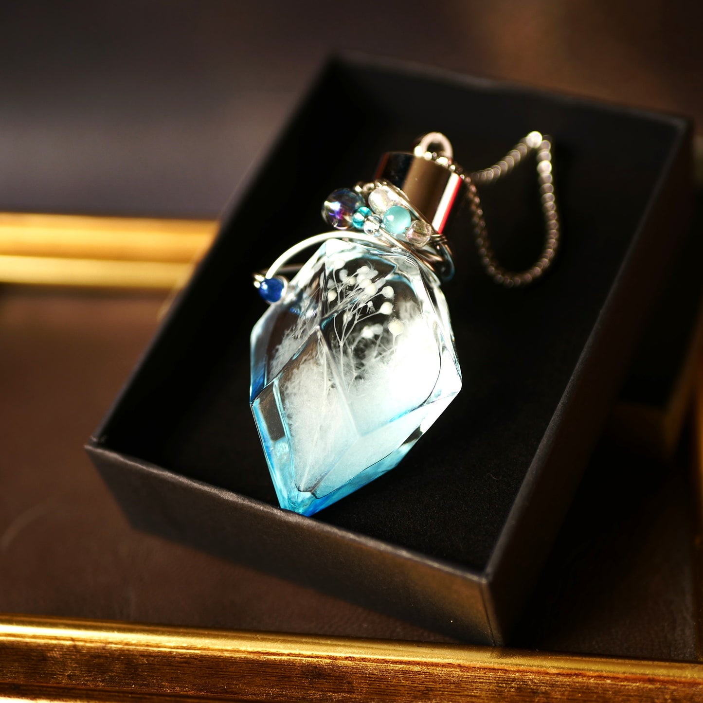 ストームグラス「エーデルヴァイス」　ブルーボトル