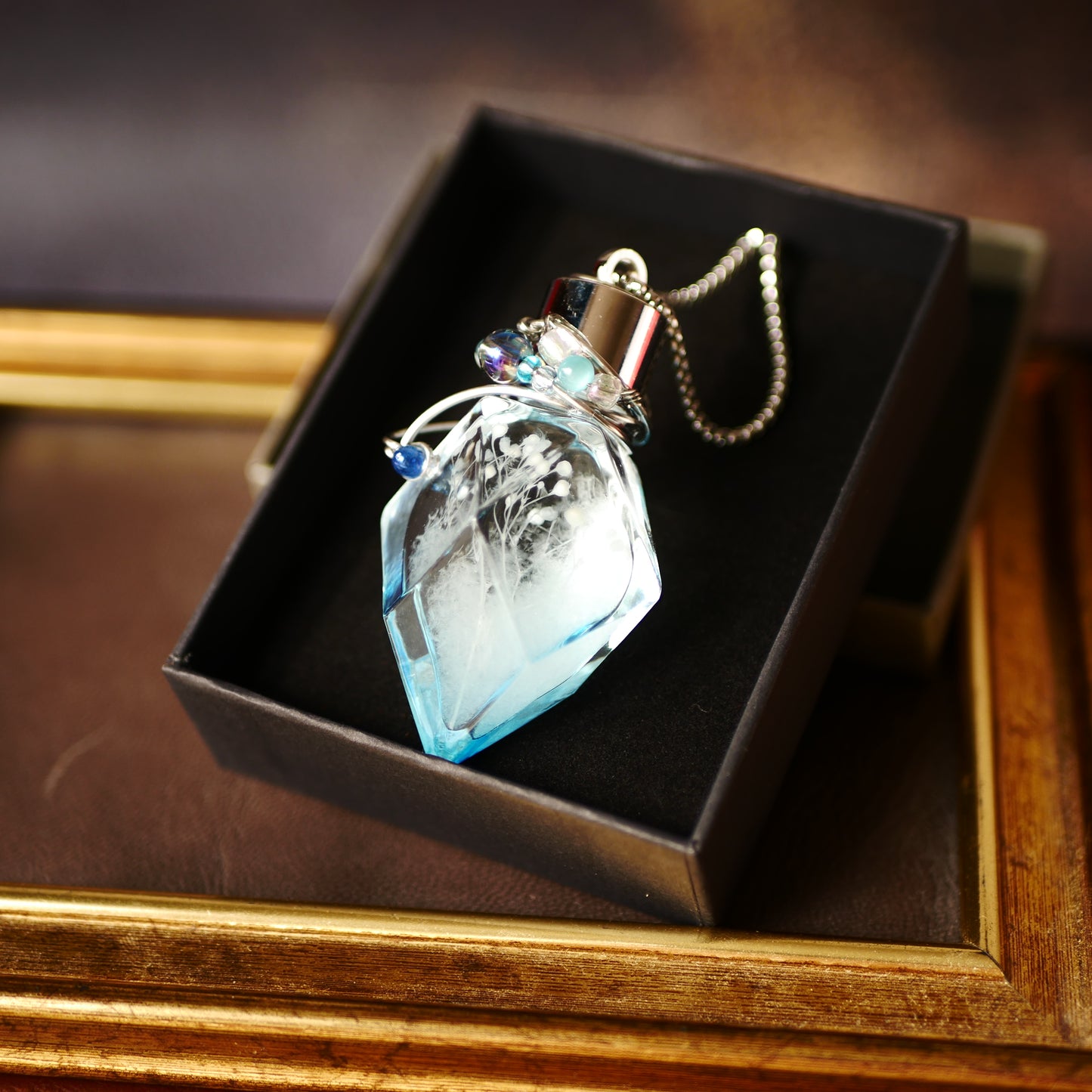 ストームグラス「エーデルヴァイス」　ブルーボトル