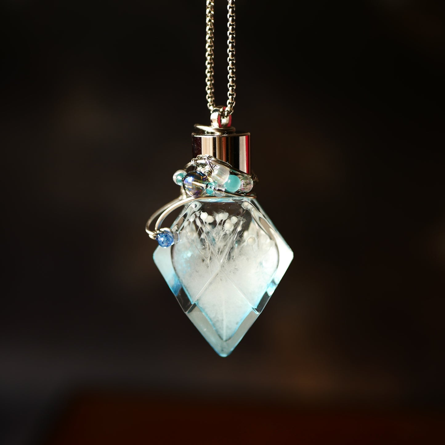 ストームグラス「エーデルヴァイス」　ブルーボトル