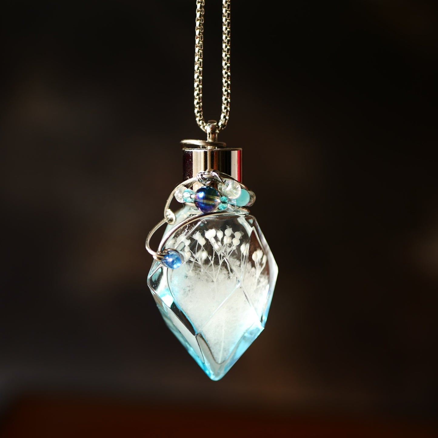 ストームグラス「エーデルヴァイス」　ブルーボトル