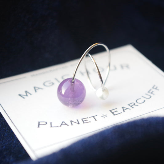 天然石イヤーカフPlanet「鏡花水月」