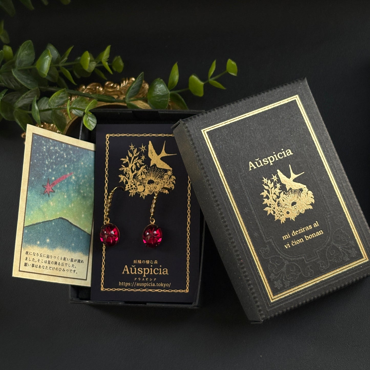 星の耳飾り（ピアス/イヤリング）