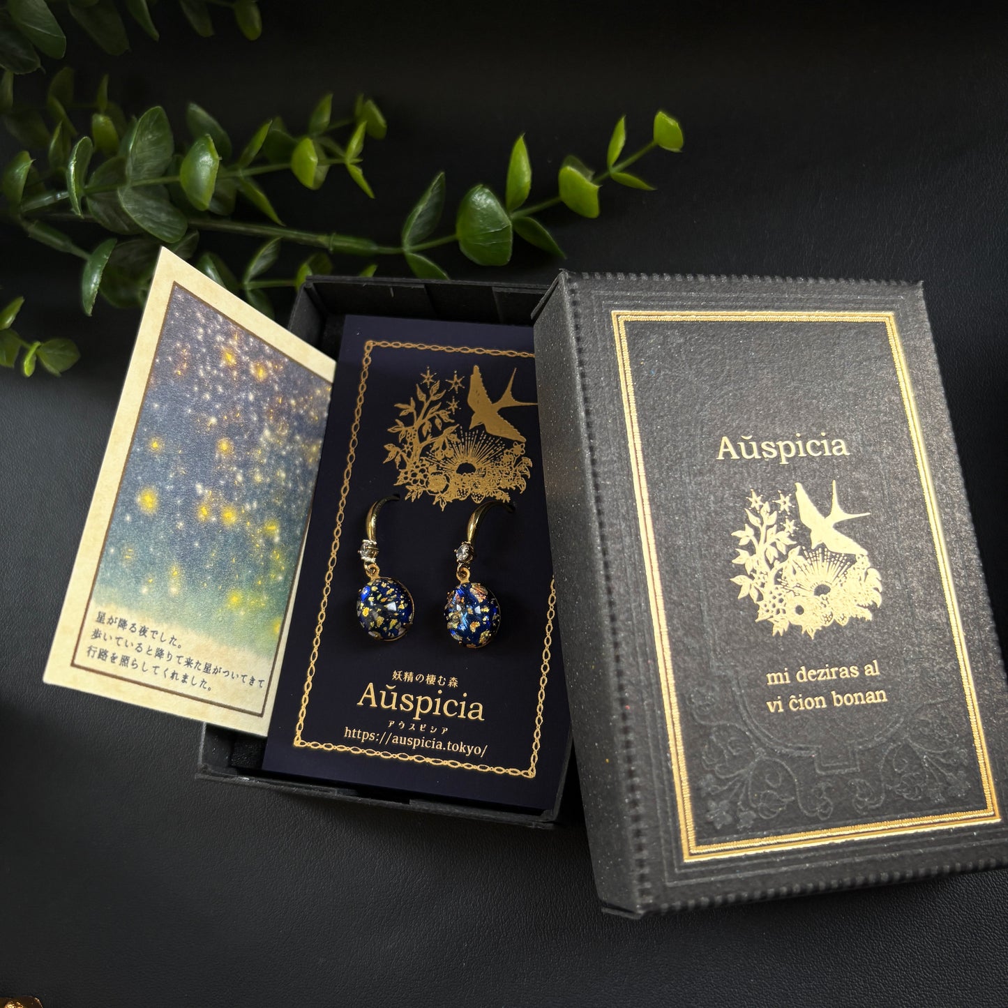 星の耳飾り（ピアス/イヤリング）