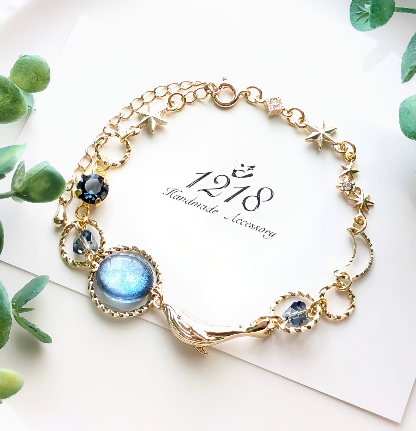 夢見るクジラは夜空を泳ぐ ブレスレット