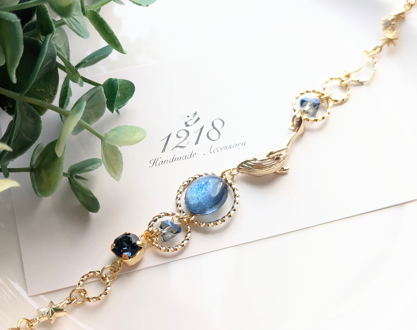 夢見るクジラは夜空を泳ぐ ブレスレット