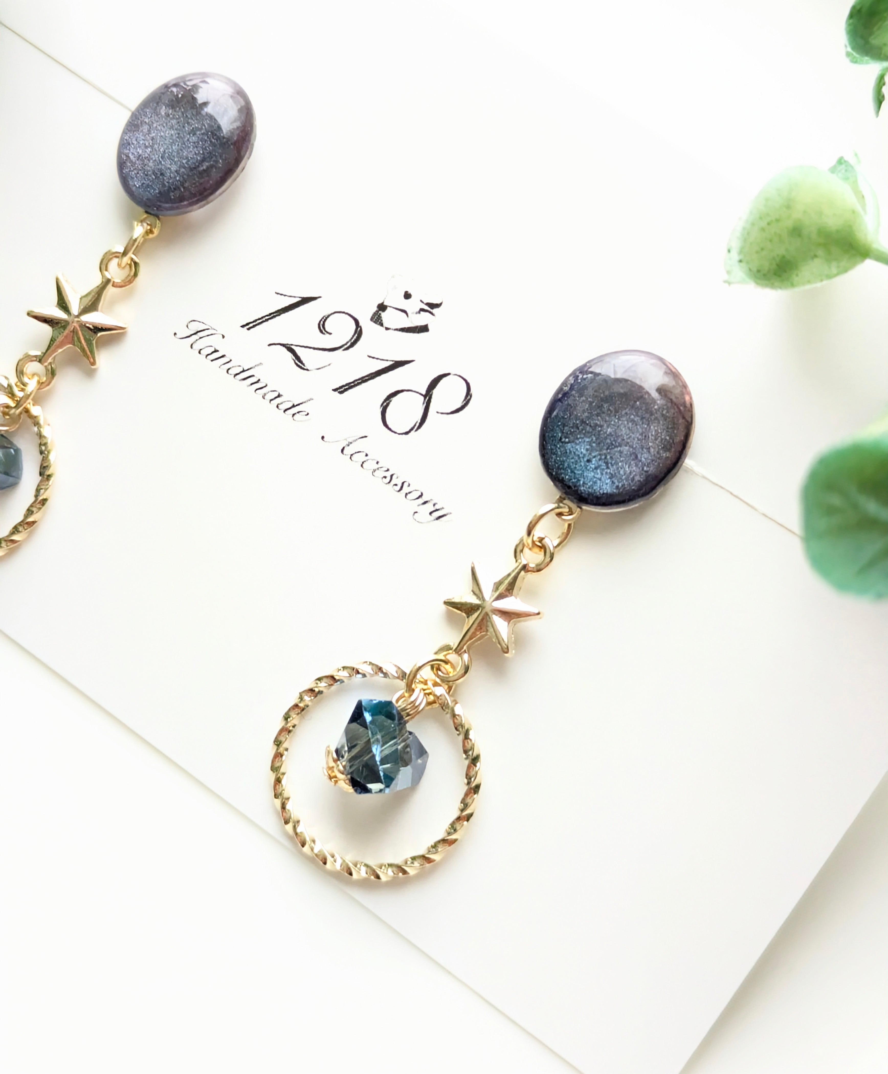 █Kei★イヤリング 円環する宇宙のカケラ イヤリングorピアス – 宙フェス夜市