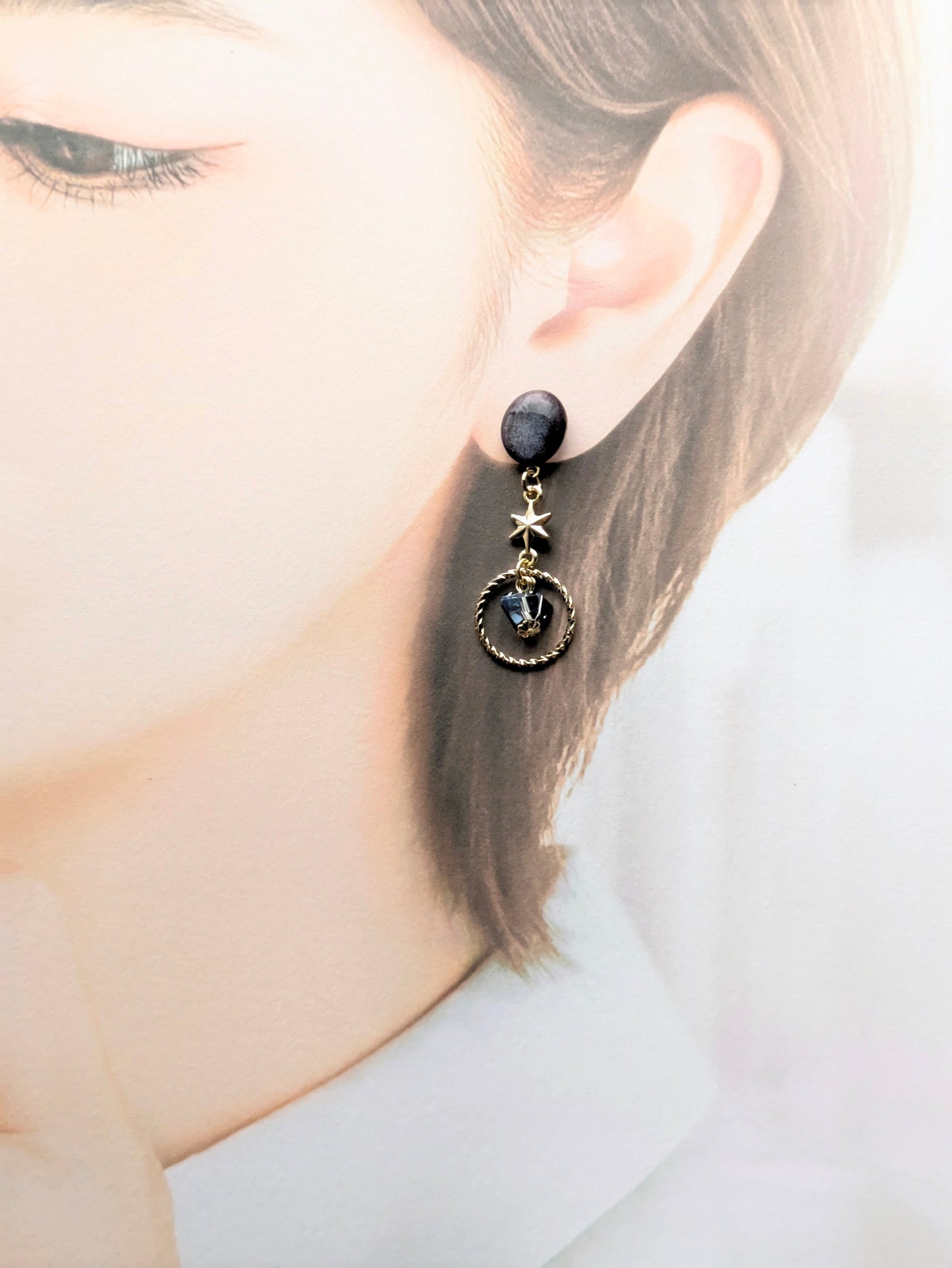 円環する宇宙のカケラ イヤリングorピアス