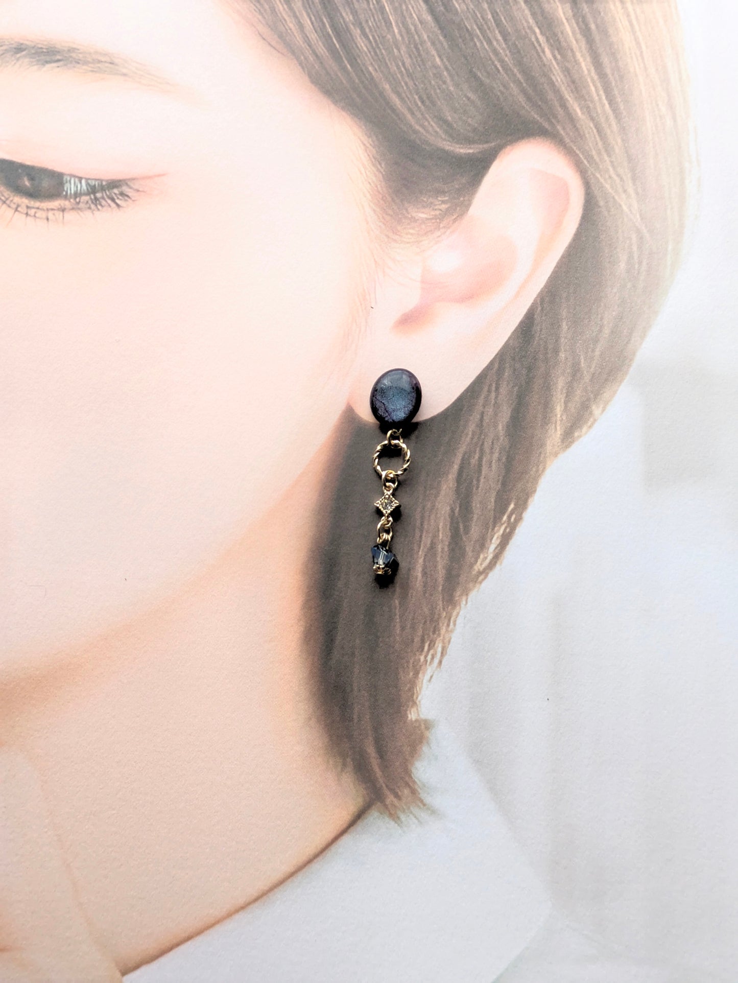 宇宙を駆ける瞬き イヤリングorピアス