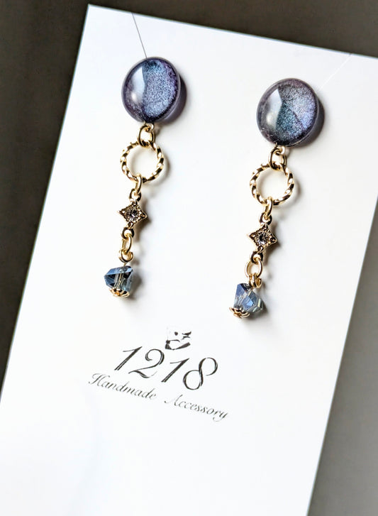 宇宙を駆ける瞬き イヤリングorピアス