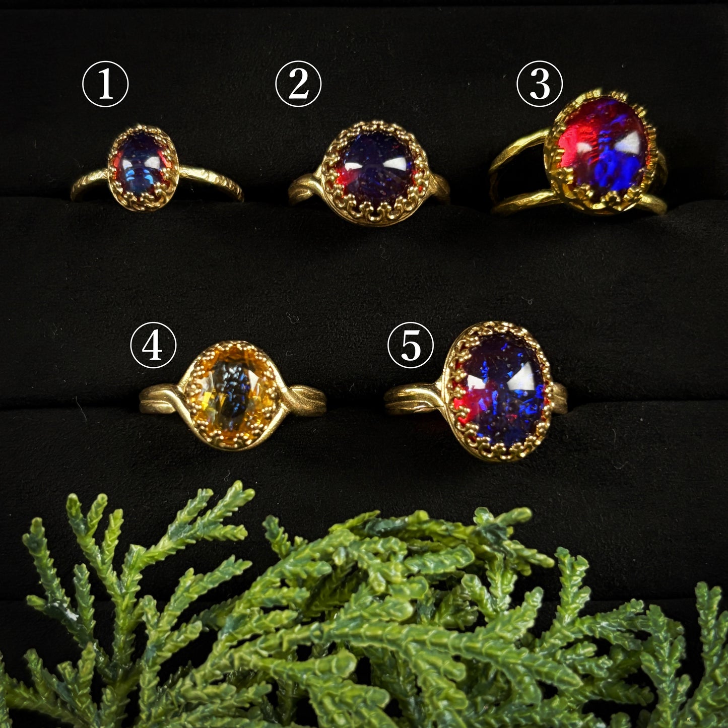 妖精の棲む森で見つけた宝石リング〈竜の守護石〉