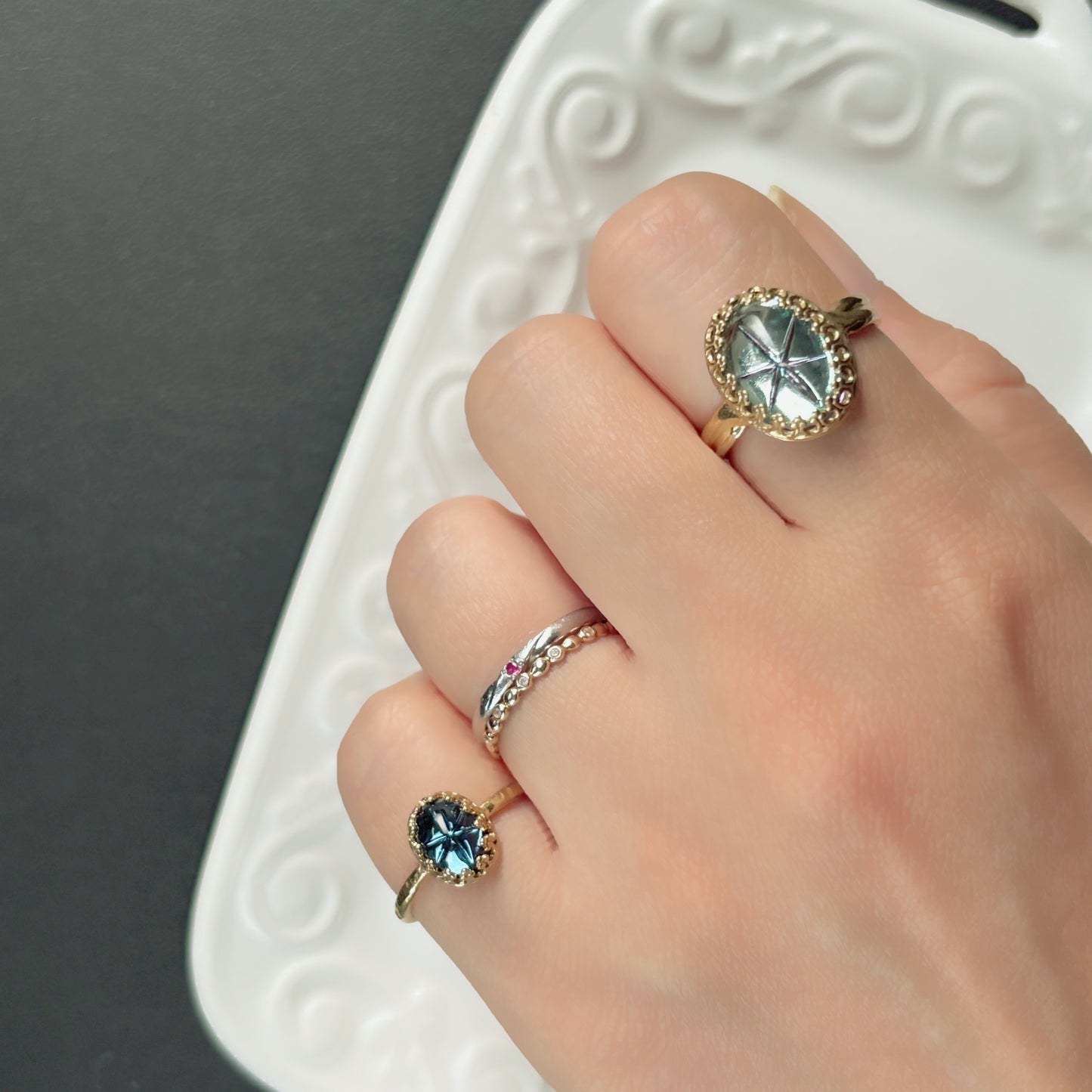 妖精の棲む森で見つけた宝石リング 〈星の指環〉