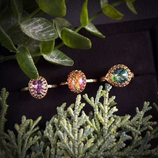 妖精の棲む森で見つけた宝石リング 〈銀河の煌めき〉