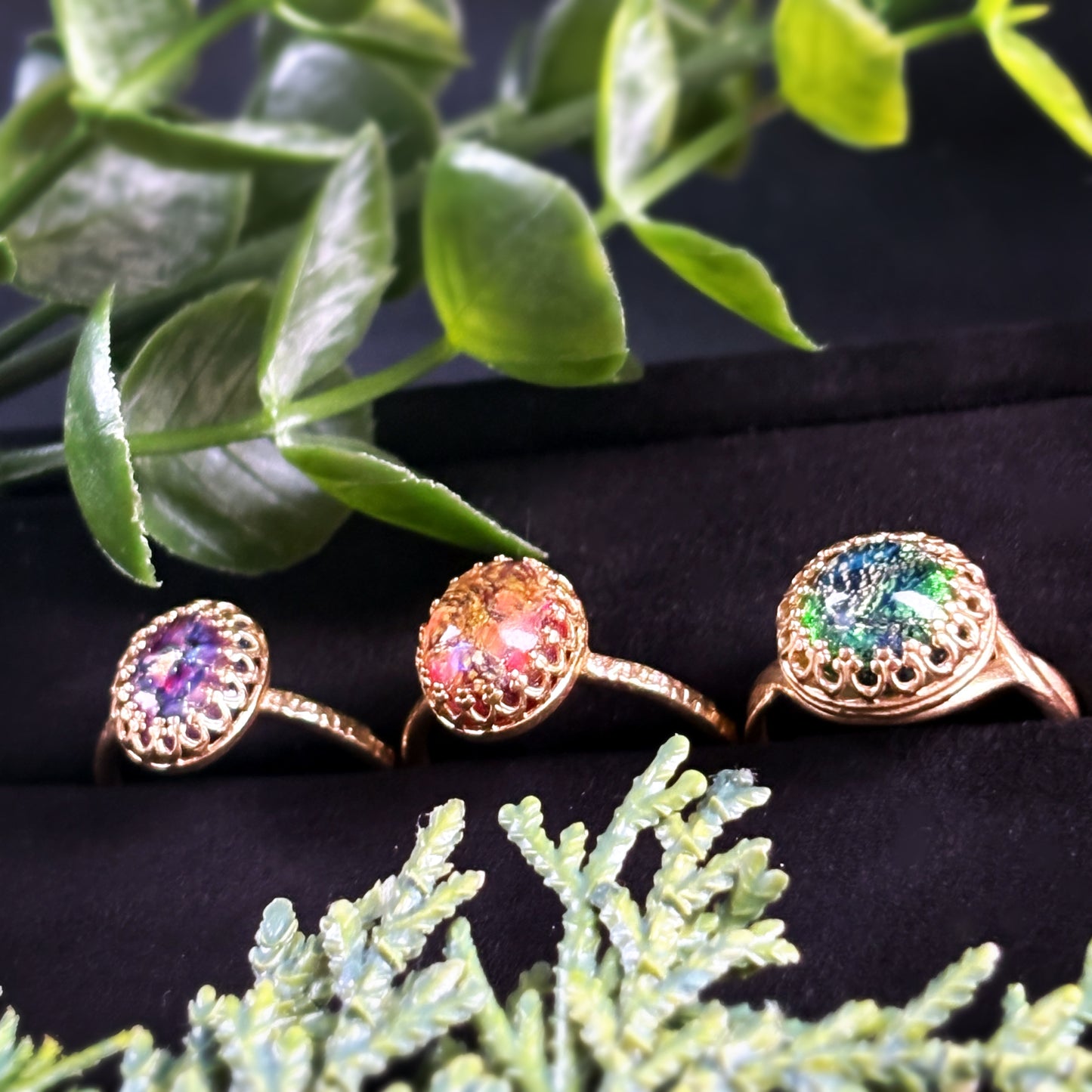 妖精の棲む森で見つけた宝石リング 〈銀河の煌めき〉