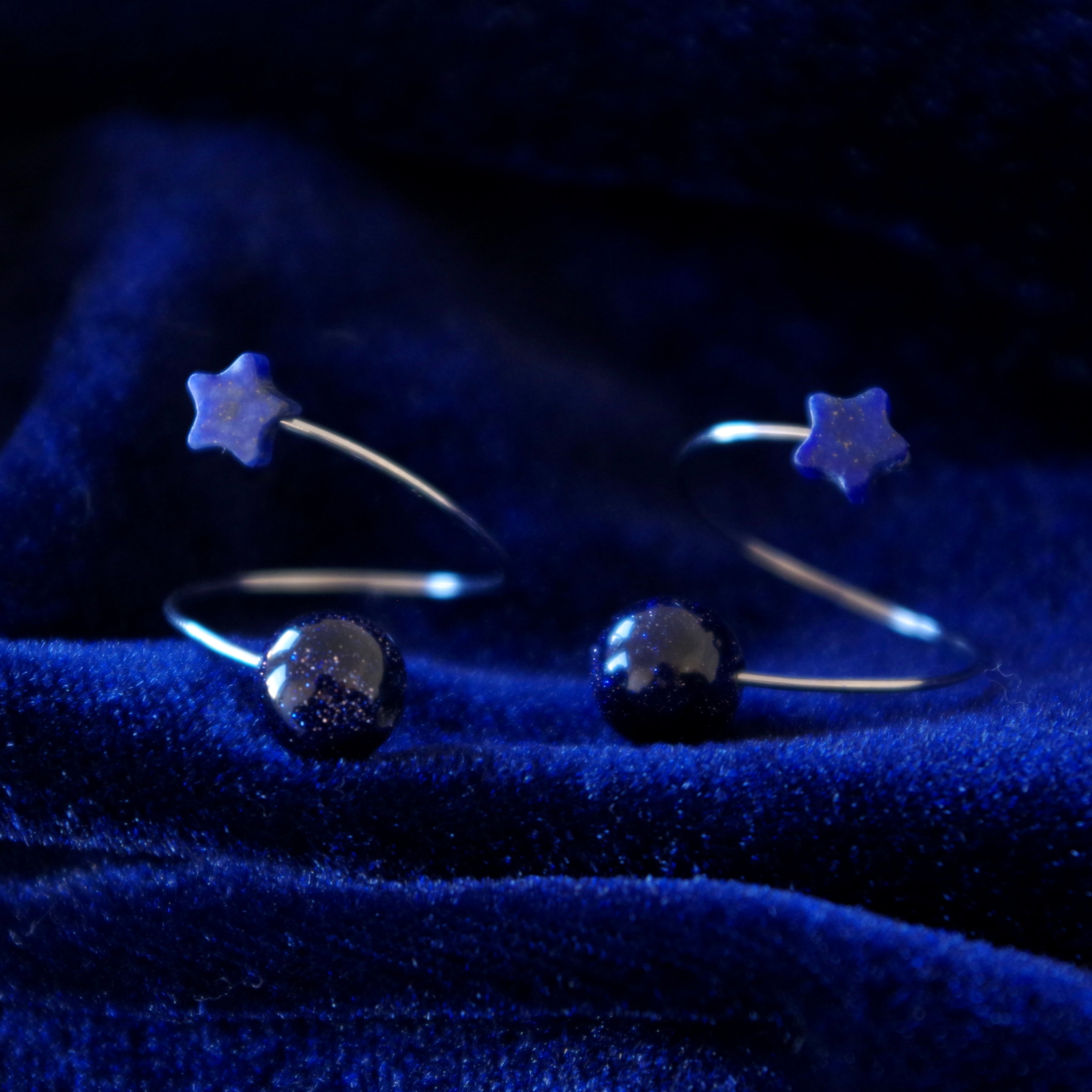 ラピスラズリ　k18 リング　ダイヤ　星月夜　ジュステラ ラピスラズリ k18 リング ダイヤ 星月夜 ジュステラ