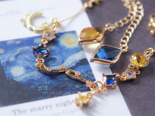 ゴッホ「星月夜」モチーフ　ブレスレット