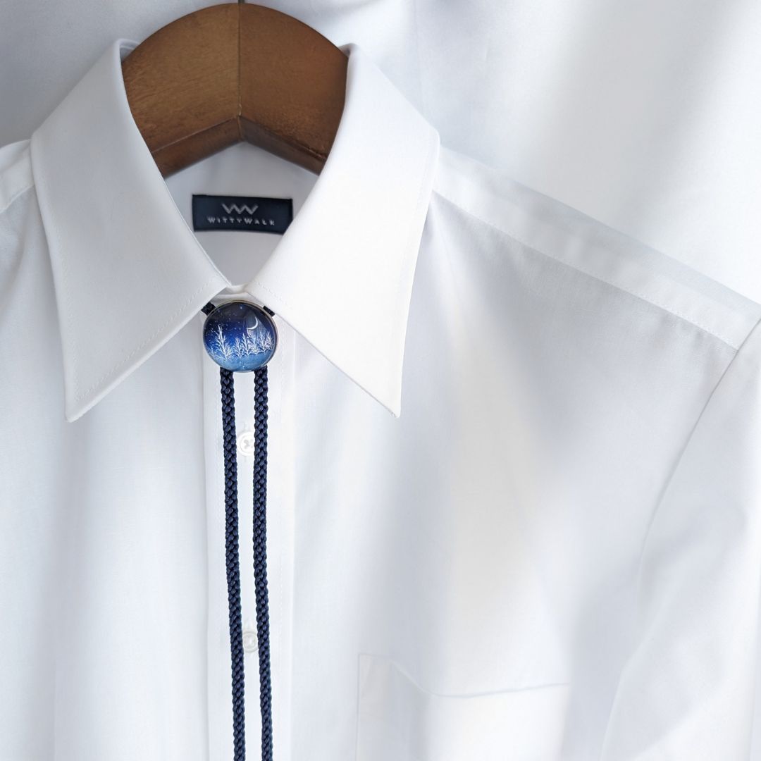 雪夜のループタイ