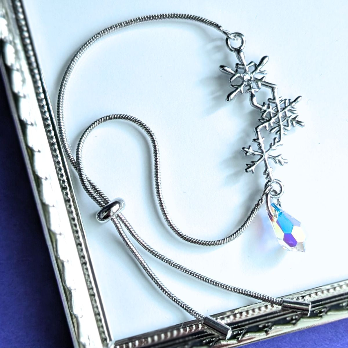 雪染めの夜空　ブレスレット