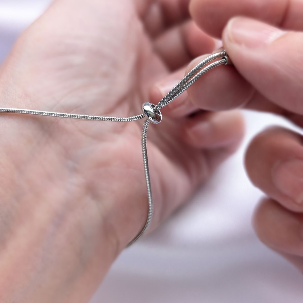 雪染めの夜空　ブレスレット