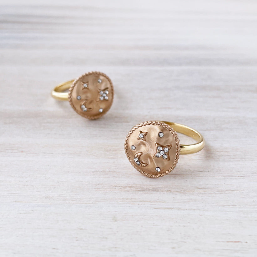 ボタンリング【星空】