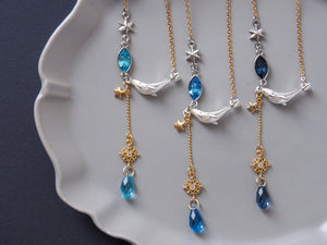 星海の漣を彷徨うくじらの涙 ネックレス – 宙フェス夜市