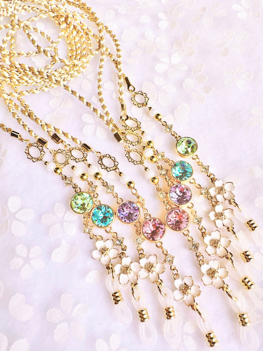 Sakura  Crystalイヤホン&グラスコード