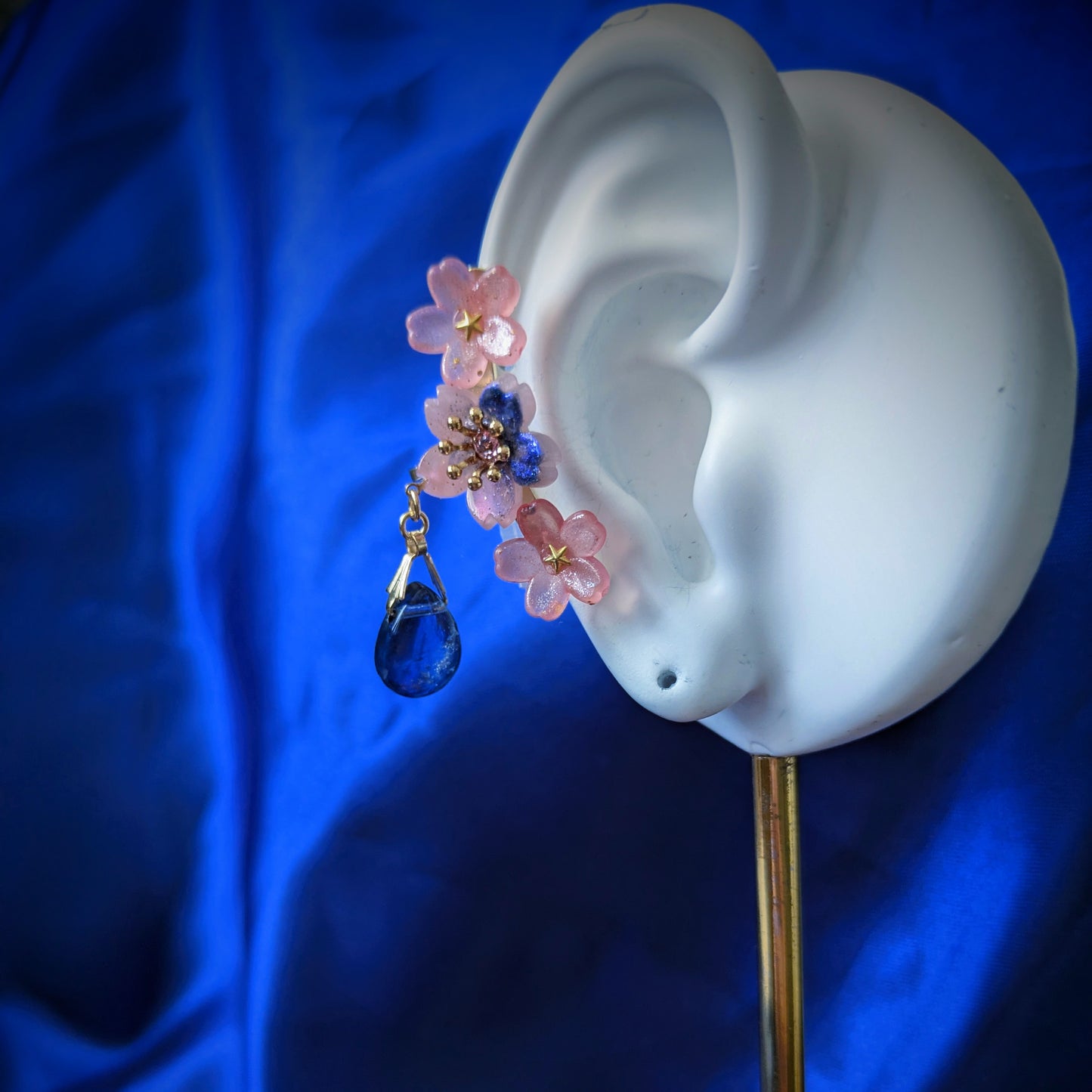 宙染め桜のイヤーカフセット