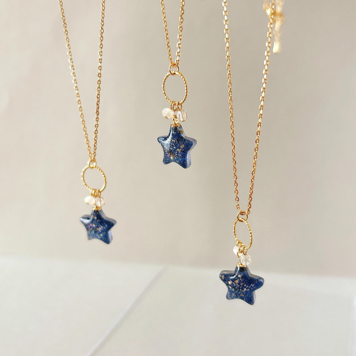 夜空に輝く星 ネックレス