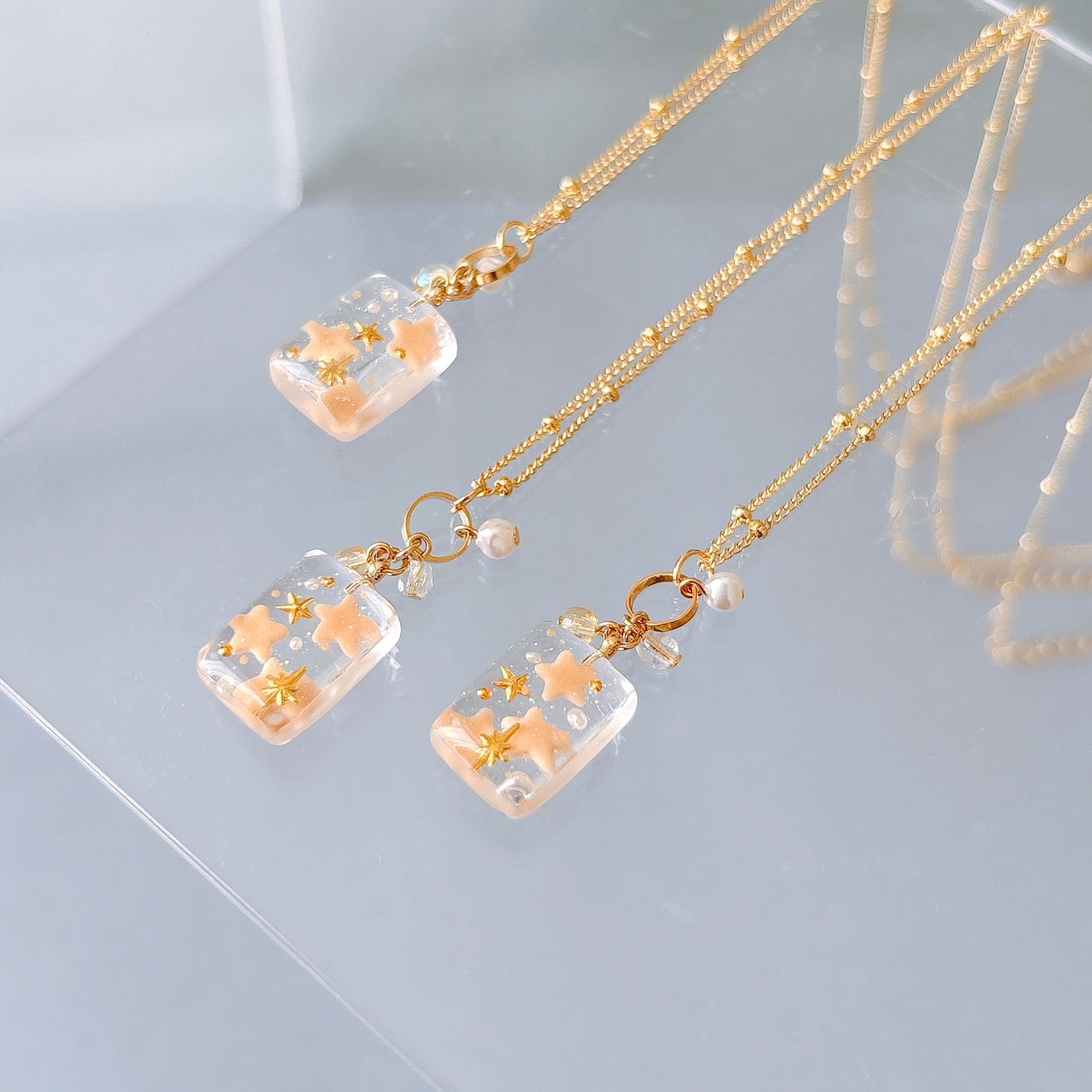 星が流れる空 ネックレス