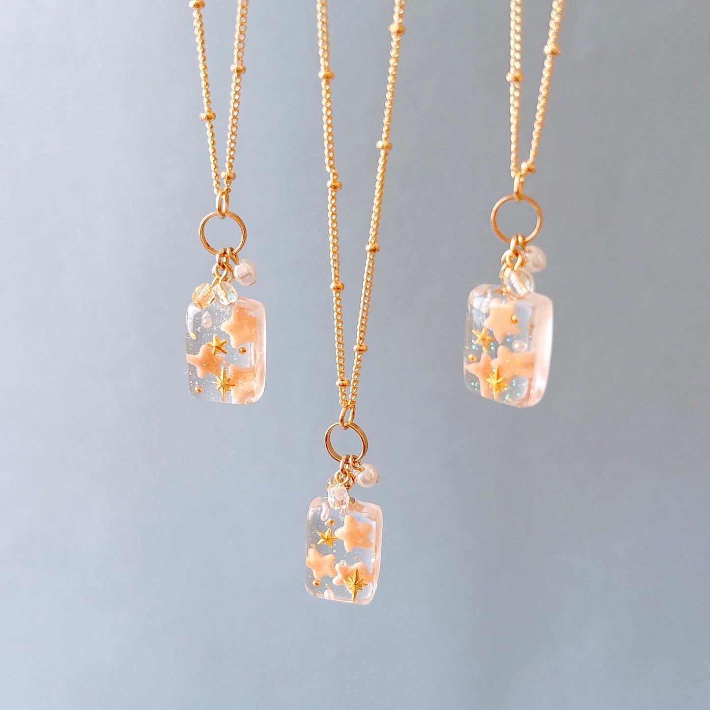 星が流れる空 ネックレス