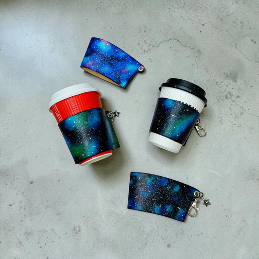 『星の銀河シリーズ』星のカケラ舞う銀河のコーヒースリーブ