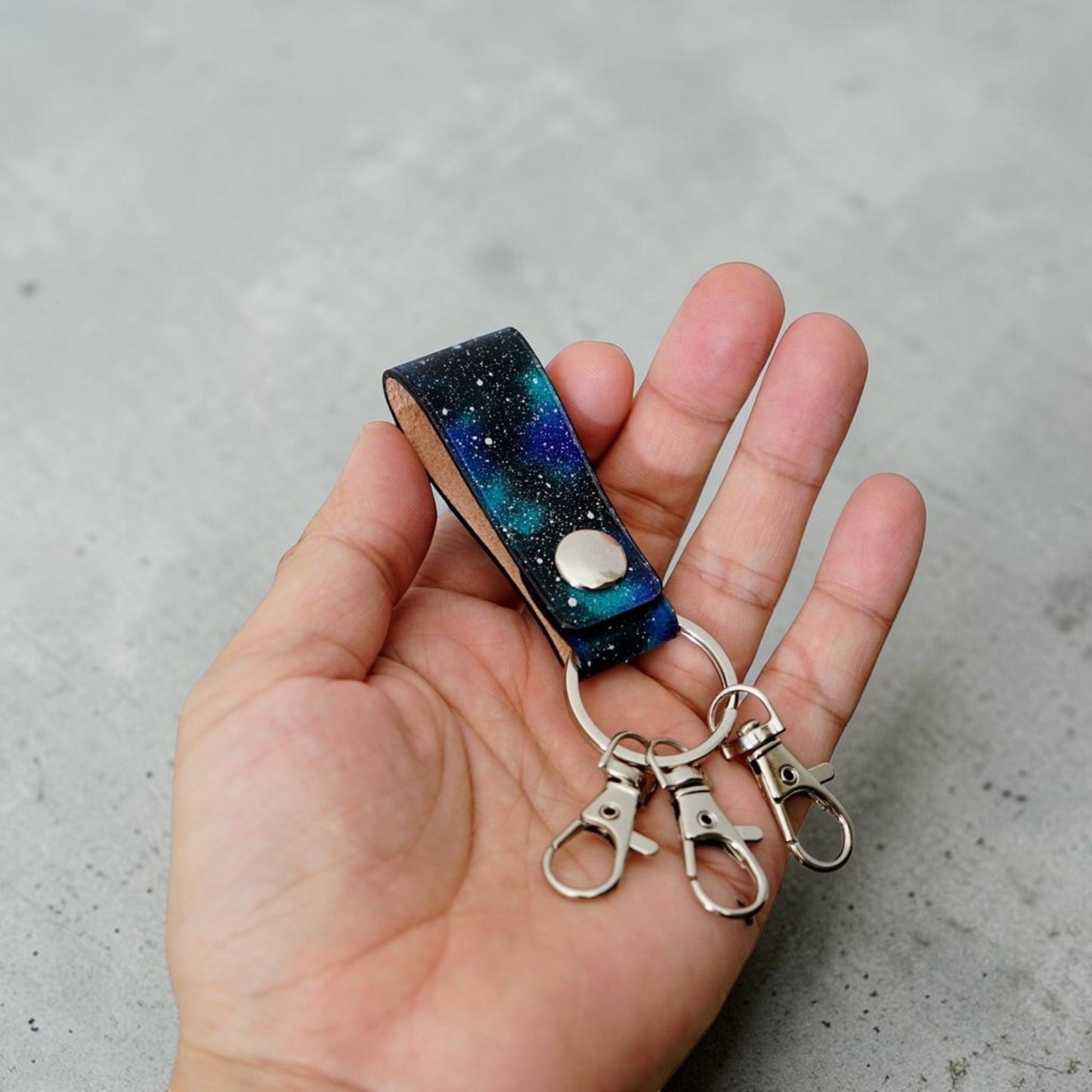 『星の銀河シリーズ』星のカケラ舞う銀河の3連キーホルダー