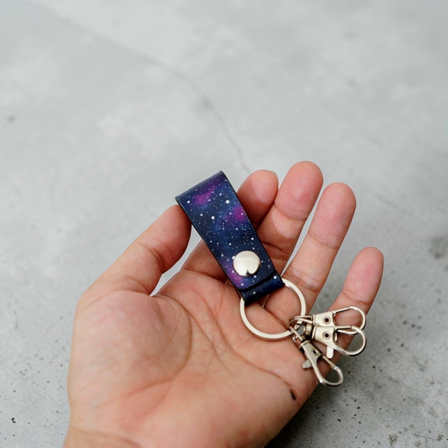 『星の銀河シリーズ』星のカケラ舞う銀河の3連キーホルダー