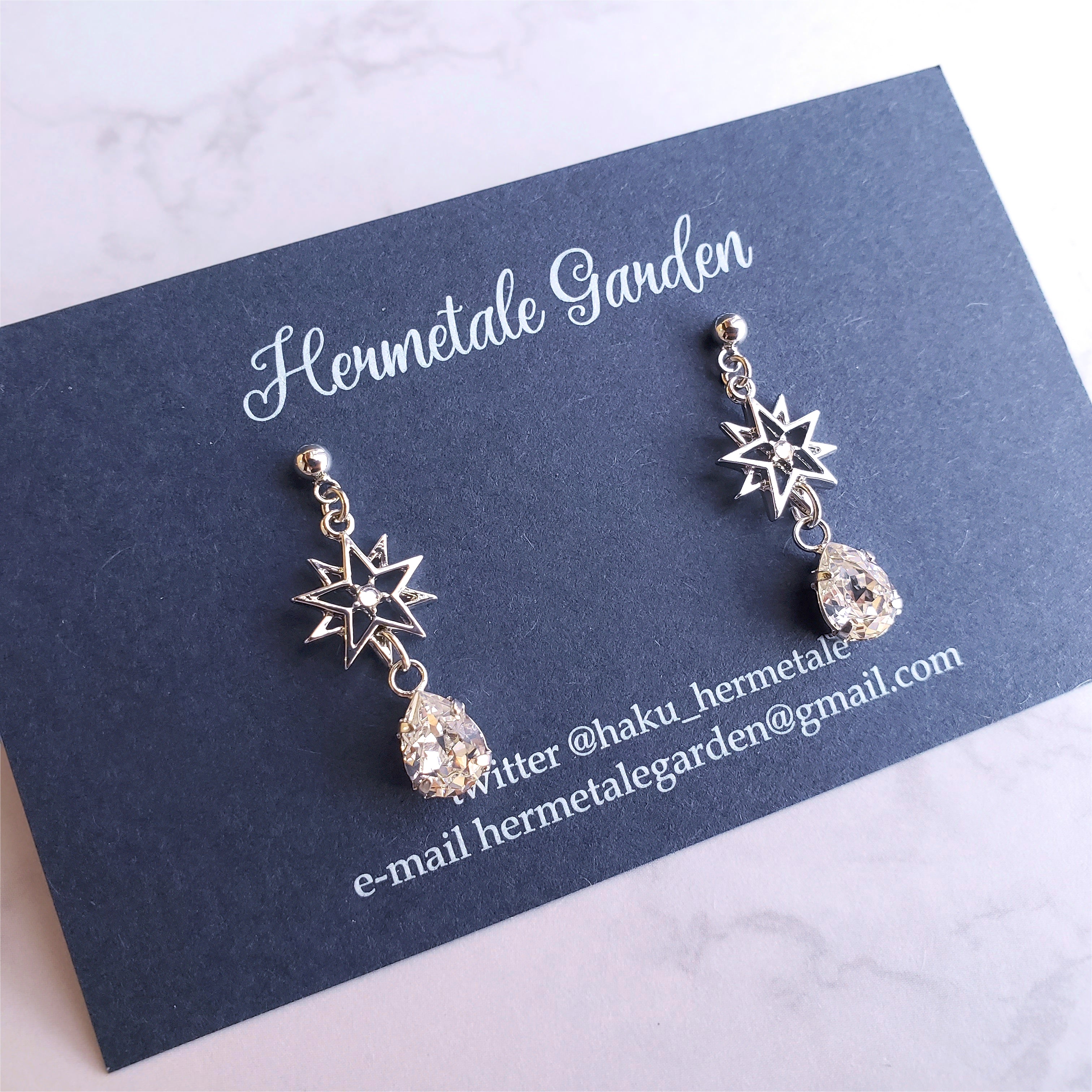 冬限定カラー】星雫のネックレス/ピアス/イヤリング – 宙フェス夜市