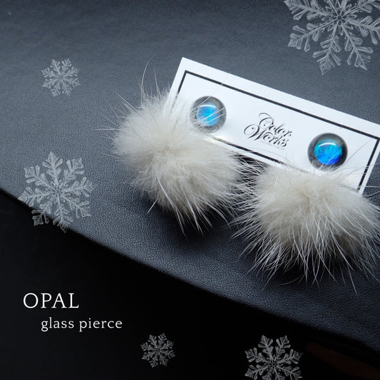 【冬限定】地球 -Star Blue- / オパールピアス /‐Fur‐