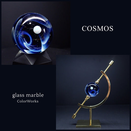 「COSMOS」ガラスマーブル -Black-01