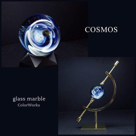 「COSMOS」ガラスマーブル -Blue-02
