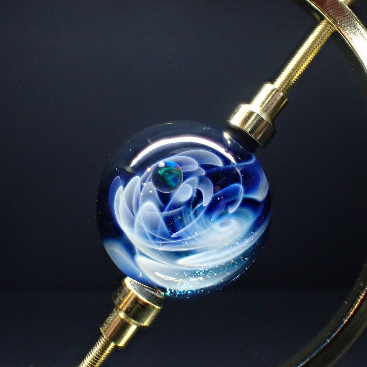 「COSMOS」ガラスマーブル -Blue-02