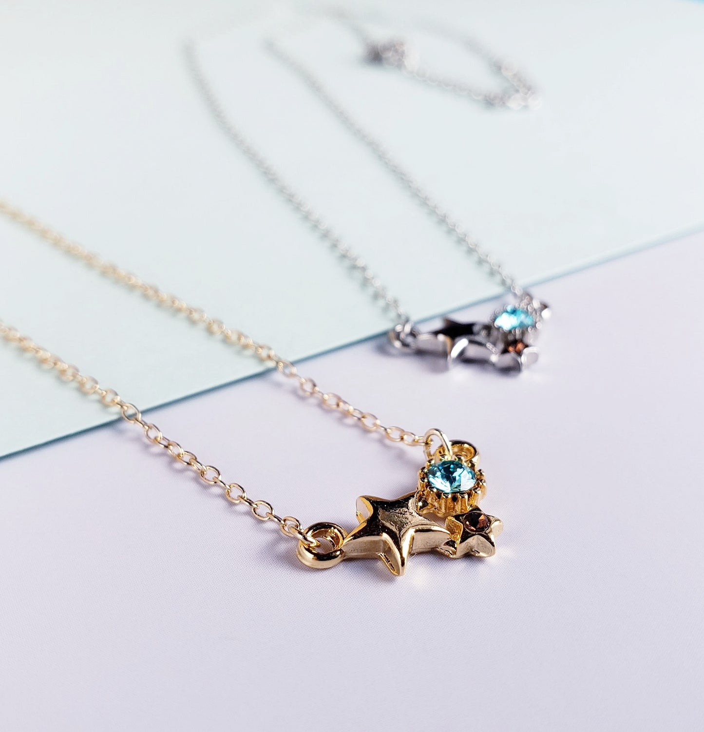 【期間限定】チョコミントの宝石星ネックレス/ブレスレット
