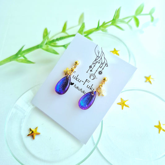 宙色と一番星 ピアス/イヤリング