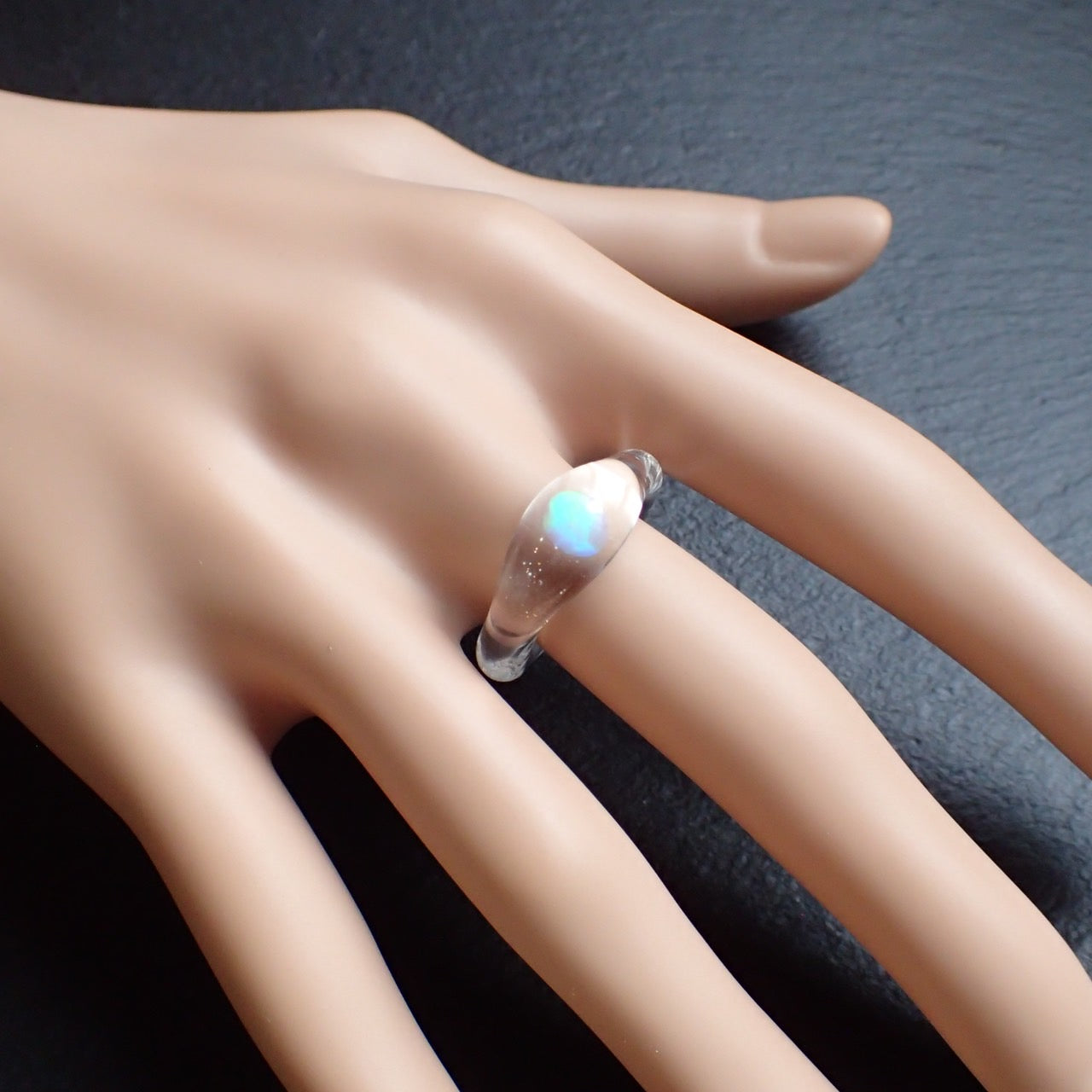 地球 -Star Blue- / オパールガラスリング