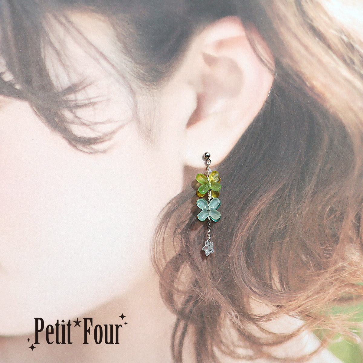 花蜜琥珀糖 耳飾り