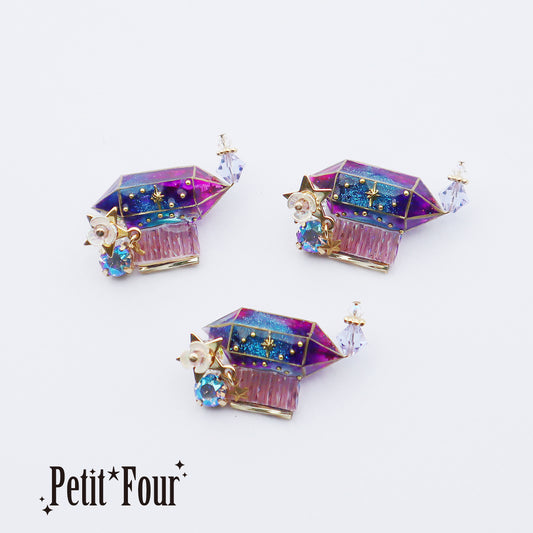 鉱石オルゴールブローチ