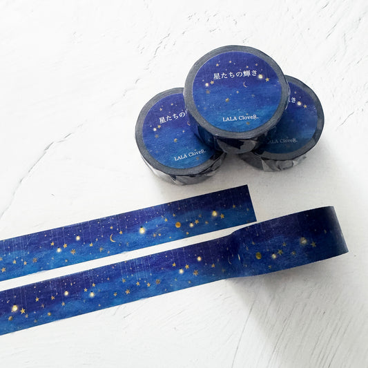 【マスキングテープ】星たちの輝き