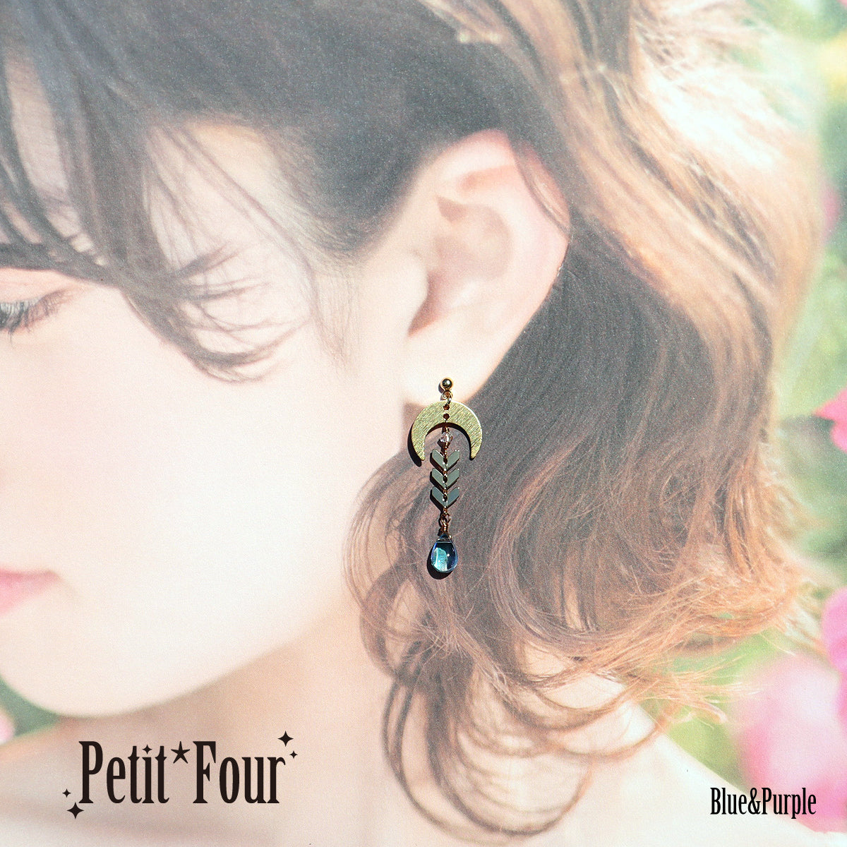 月の願い事耳飾り