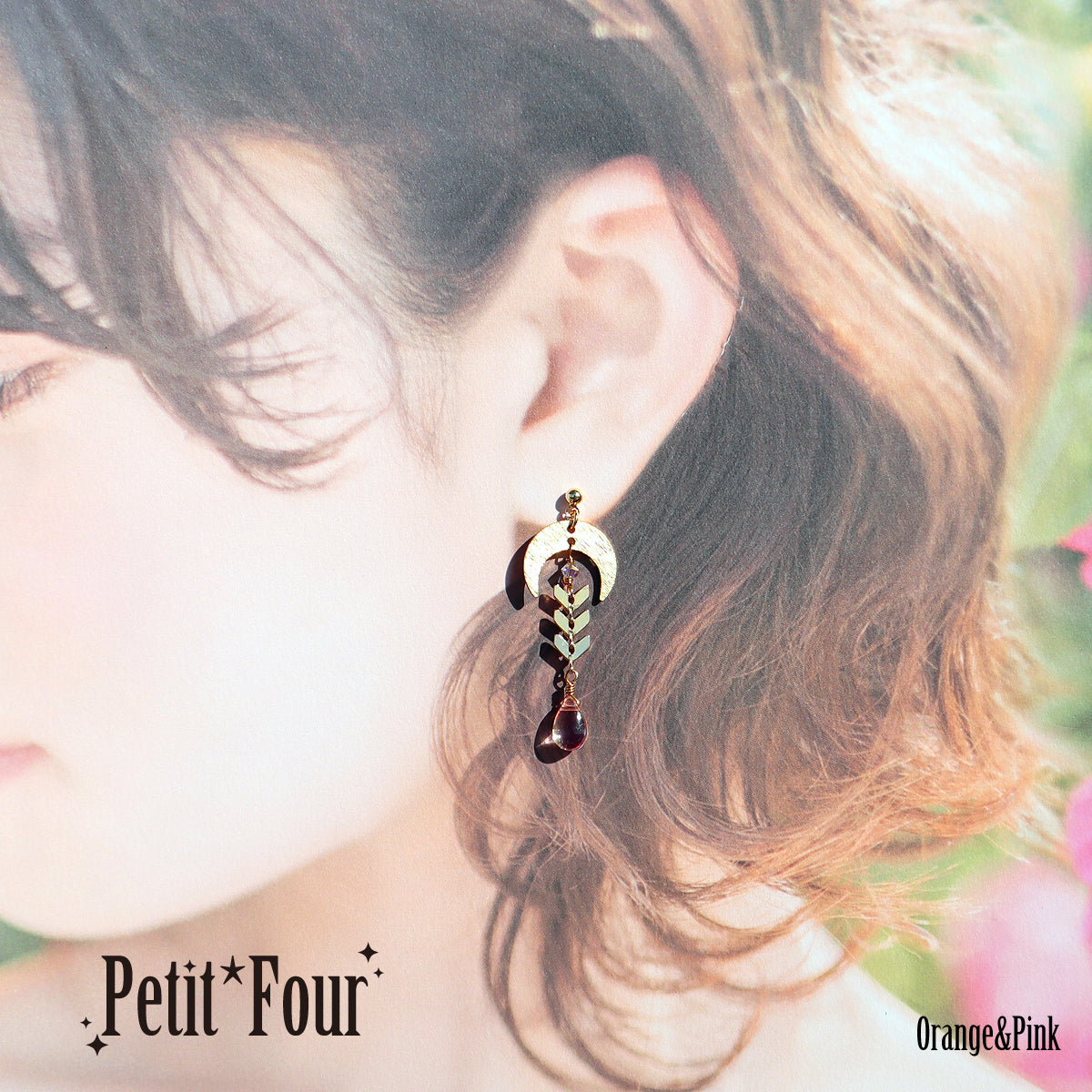 月の願い事耳飾り