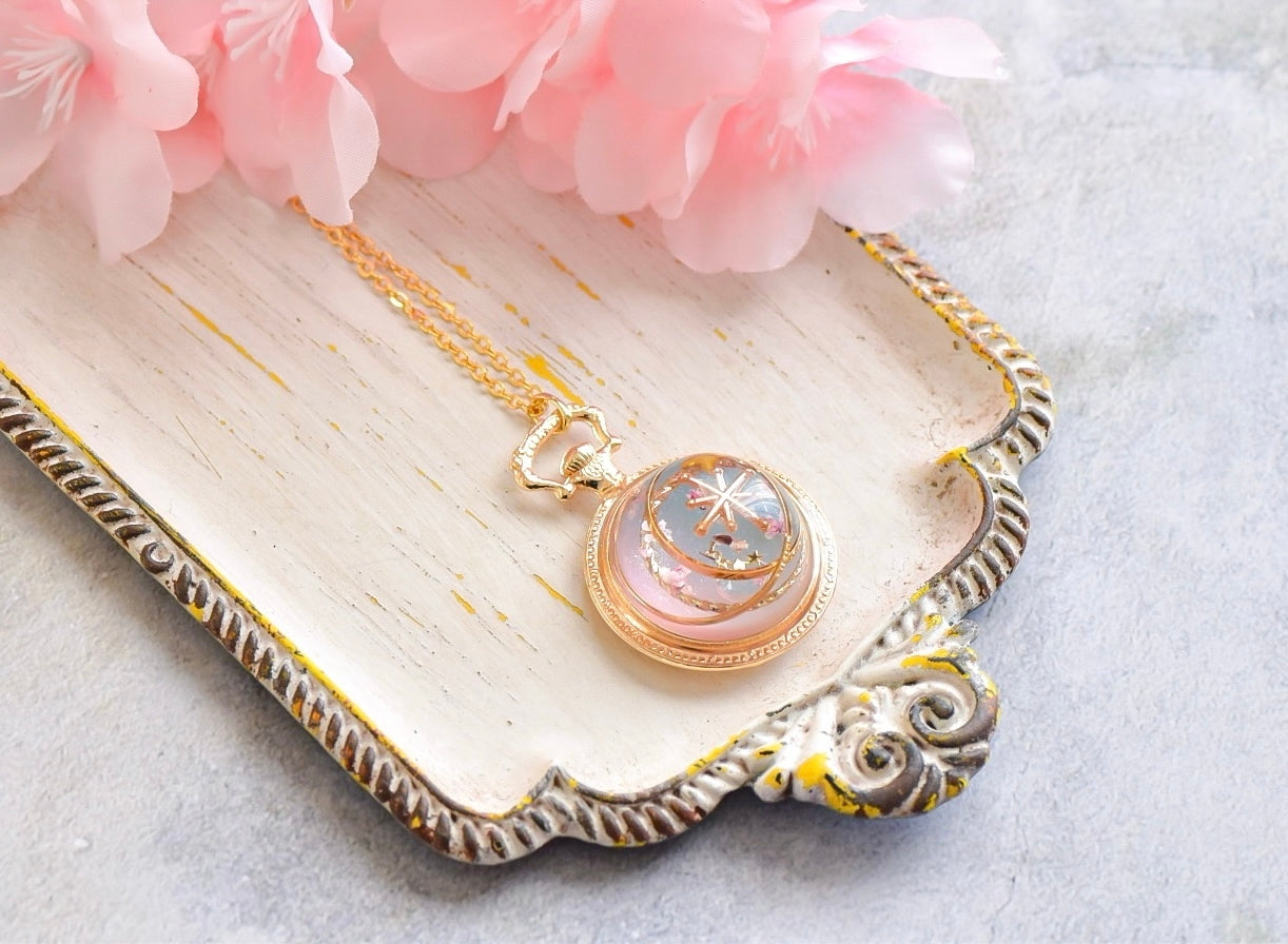 【春限定】惑星ネックレス（桜色）
