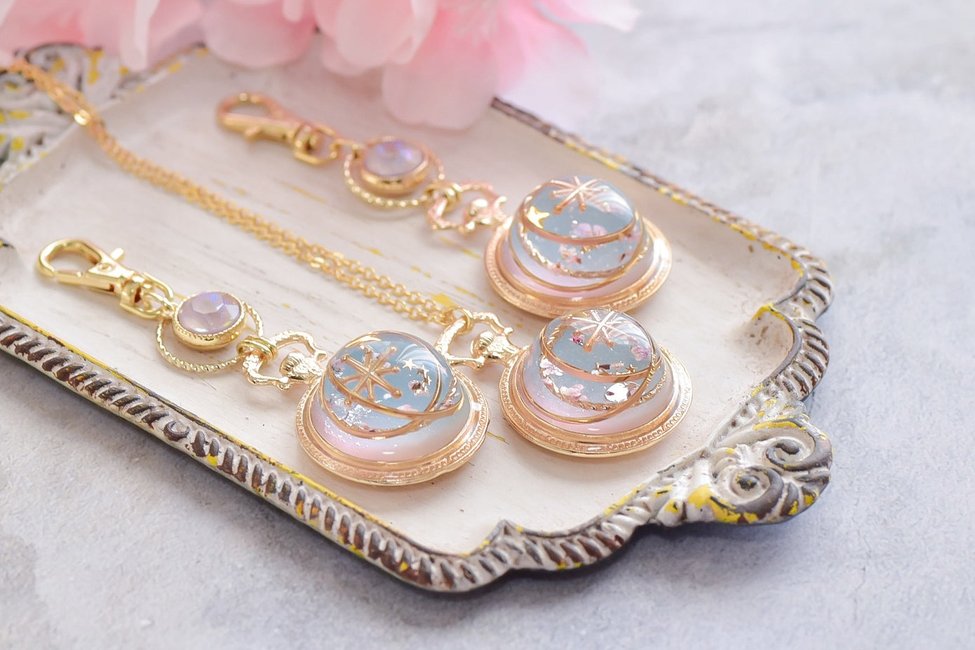 【春限定】惑星ネックレス（桜色）