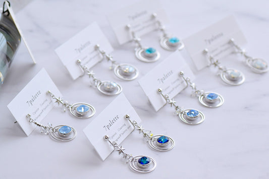 planet pierced&earring(silver)