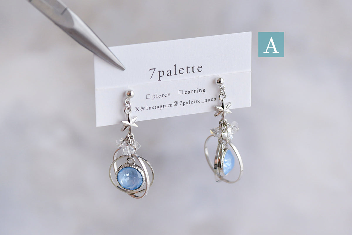 planet pierced＆earring（silver）